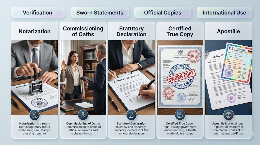 Notarization vs Commissioning of Oaths