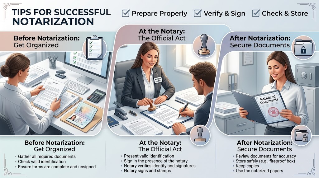 PRACTICAL TIPS FOR SUCCESSFUL NOTARIZATION
