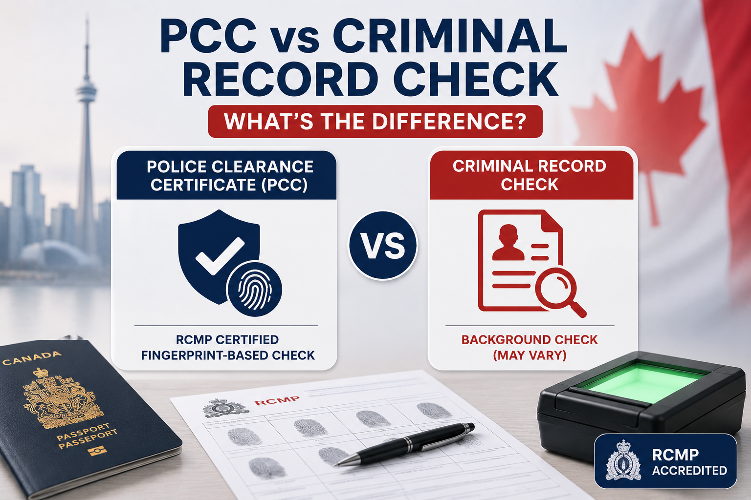 PCC vs Criminal Record Check