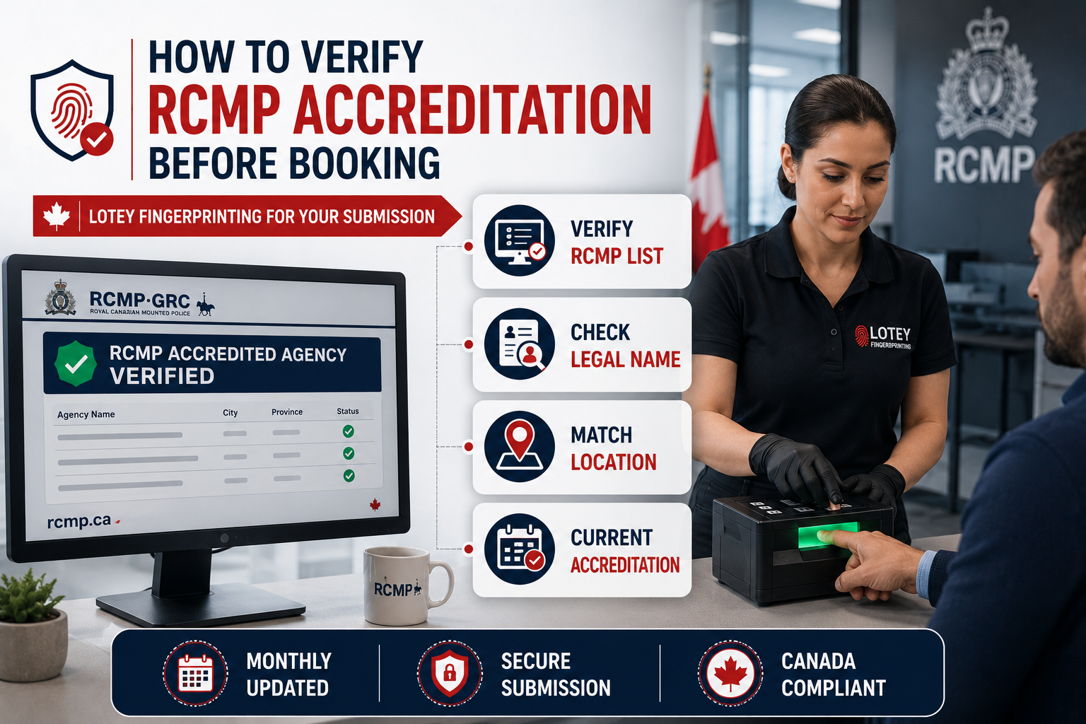 Verify RCMP Accreditation Before Booking