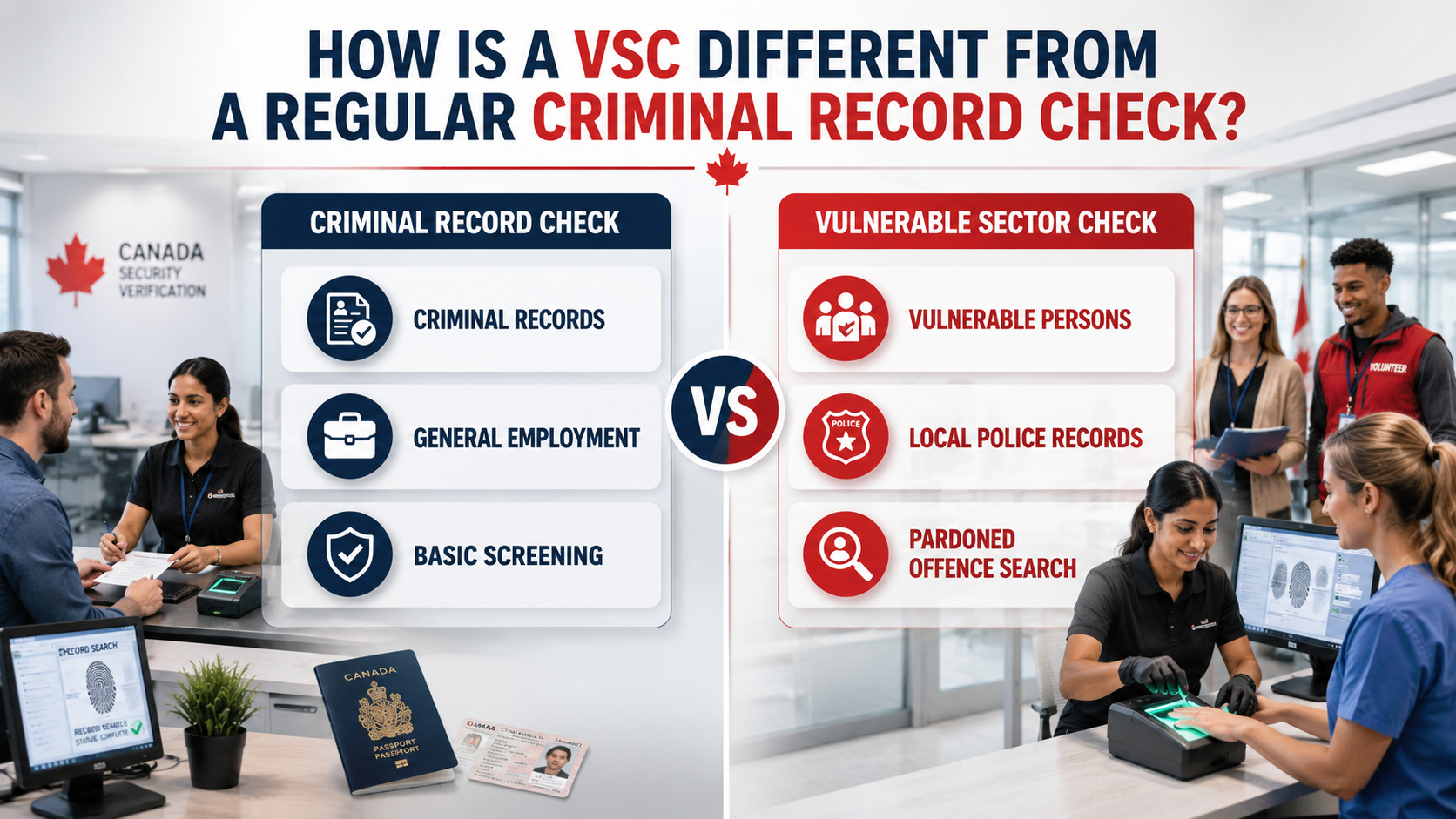 VSC Different from a Regular Criminal Record Check